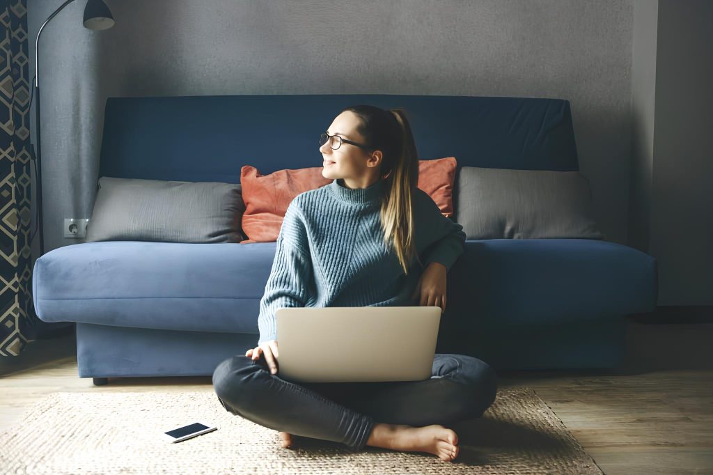 adobestock image woman on laptop